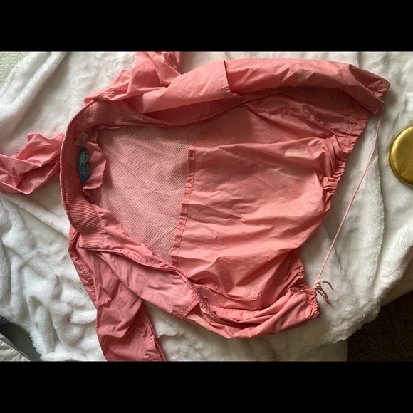 Vintage woolrich pink windbreaker peach jacket hooded zipper retro hoodie - Picture 9 of 14